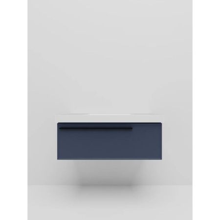 Тумба под раковину подвесная La Fenice Elba FNC-01-ELB-BG-80, синяя, артикул FNC-01-ELB-BG-80