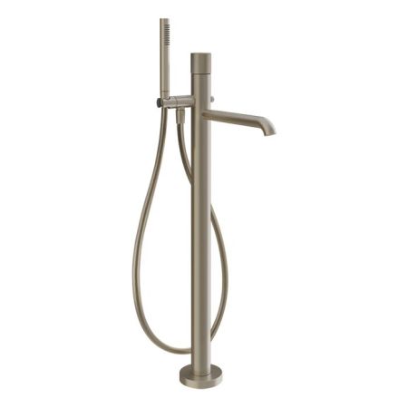 GESSI HABITO RIGATO Смеситель для ванны напольный, однорычажный, цвет Finox Brushed Nickel