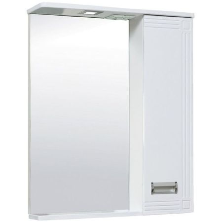 Зеркало со шкафом Runo Карат 60 4620750024642 с подсветкой Белое