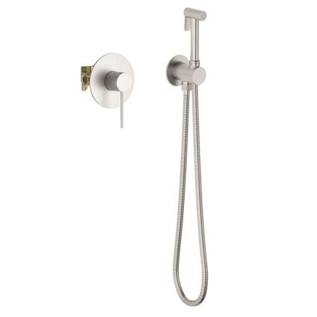 Смеситель встроенный с гигиеническим душем Timo Saona никель (2389/13SM), артикул 2389/13SM