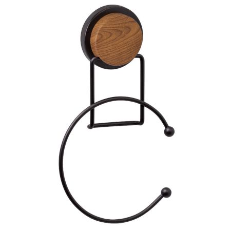 Полотенцедержатель FIXSEN MAGIC WOOD FX-46011, черный, коричневый, артикул FX-46011
