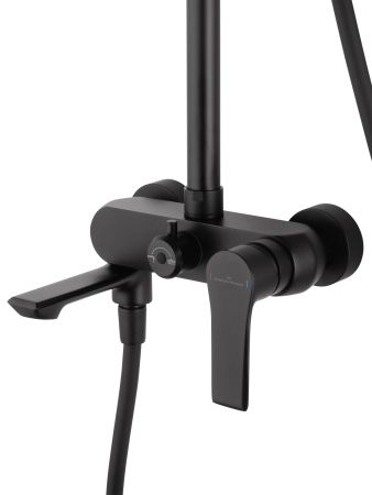 Душевая система WONZON & WOGHAND BRILLIANT, Черный матовый (WW-88047079-MB), артикул WW-88047079-MB