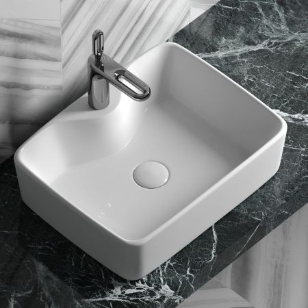 Умывальник чаша накладная прямоугольная Element 480*370*130мм CN6033, артикул CN6033