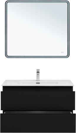 Тумба под раковину Aquanet Вега 2.0 90 черный, артикул 00337956