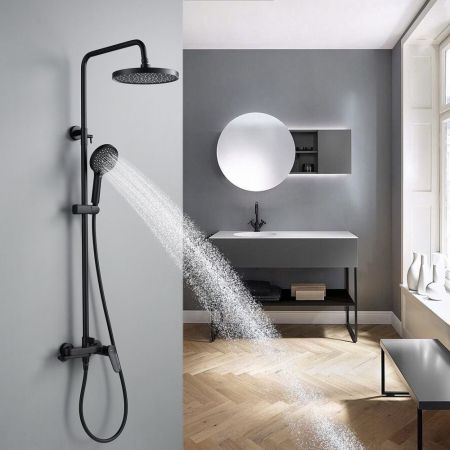 Душевая система Shevanik S4336H, черный