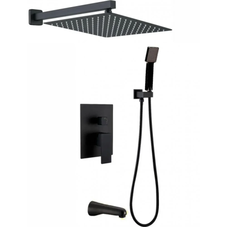 Душевой комплект BERGES VENTAS 3S BLACK, черный матовый, артикул 073006