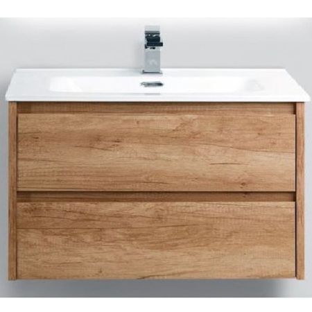 Тумба под раковину BelBagno Kraft 80 KRAFT-800-2C-SO-RT подвесная Табачный дуб, артикул KRAFT-800-2C-SO-RT