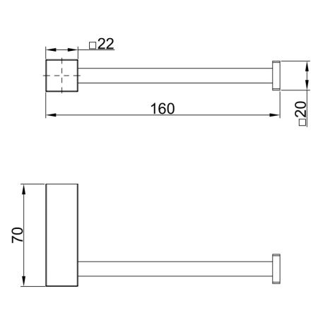 Держатель для туалетной бумаги Lemark VALDAY, сталь, брашированное золото (LMA-8123S-BRG), артикул LMA-8123S-BRG