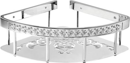 Sanibano, решётка угловая 1-уровневая с узором, длина 22 см, цвет золото, артикул HL073/GOLD