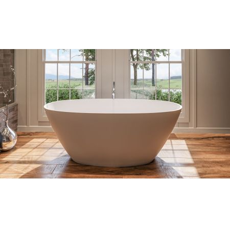 Ванна WHITECROSS Onyx B 160x75 (белый мат) иск. камень, артикул 0205.160075.200