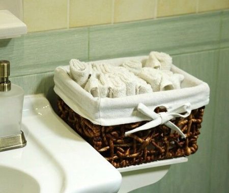 Корзина для белья WasserKRAFT Exter 25x22,5x15 WB-160-M Коричневая, артикул WB-160-M