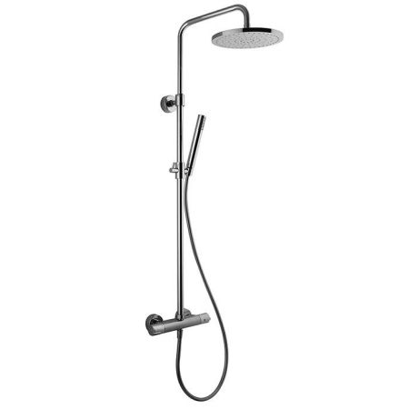 FIMA|Carlo Frattini Wellness Смеситель для душа внешнего монтажа, термостатический, с душевой стойкой, верхним душем Ø 250 мм. и душ компл, цвет хром, артикул F4885/RP253CR