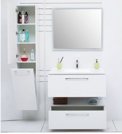 Шкаф-пенал De Aqua Тока 1БК 35 L белый