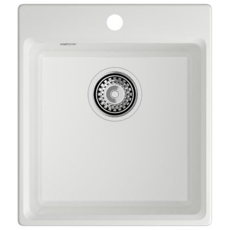 Кухонная мойка GranFest GF-LV-420, иней, артикул GF-LV-420 иней