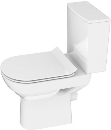 Унитаз компакт Cersanit City CleanOn KO-CIT011-3/5-CON-DL с сиденьем Микролифт, артикул S-KO-CIT011-3/5-COn-S-DL-w