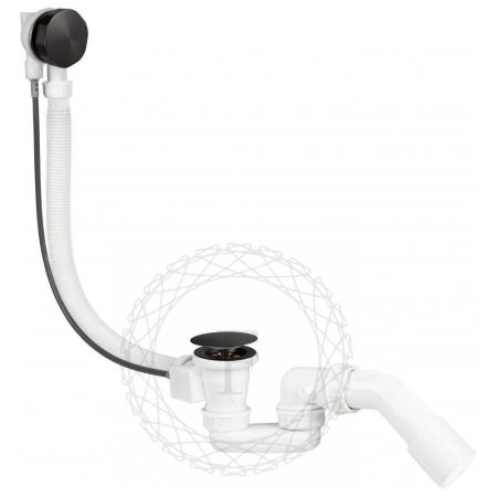 Слив-перелив (полуавтомат, 80 см.) FILARETE FL80BG, графит, артикул FL80BG