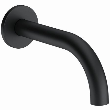 Излив, Kludi, BOZZ, настенный, вынос излива, мм-160, стандарт подводки-3/4", цвет-черный матовый Излив, Kludi, BOZZ, настенный, вынос излива, мм-160, стандарт подводки-3/4", цвет-черный матовый