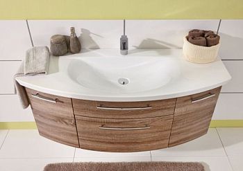 Puris Classic Line, тумба под раковину 1400 мм, цвет дуб трюфель