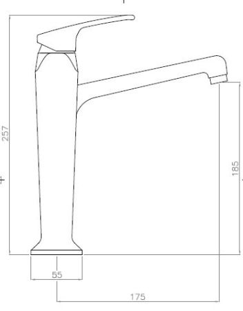 Смеситель для раковины Cezares Legend LEGEND-LSM2-A-03/24 Золото 24 карат