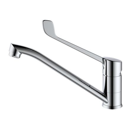 Смеситель для раковины с хирургической ручкой  Splenka S08.42, хром, артикул S08.42