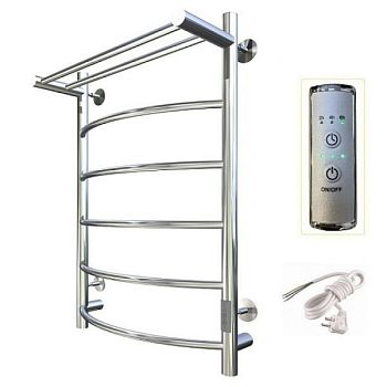 Полотенцесушитель электрический с полочкой (лесенка) Тругор Пэк сп 5 П 80х50 см