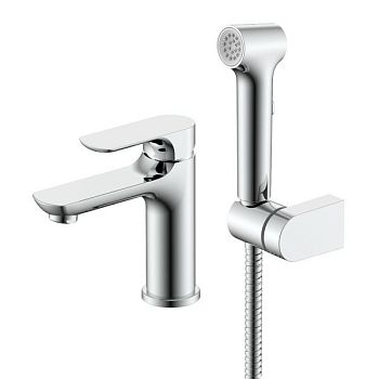 Смеситель для раковины с гигиеническим душем Raglo R03.12, хром