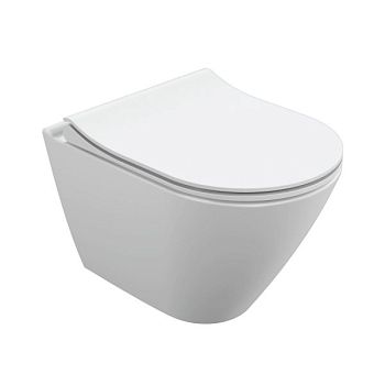 Подвесной унитаз Cersanit CITY SMART Clean On DPL EO slim LP (64822)