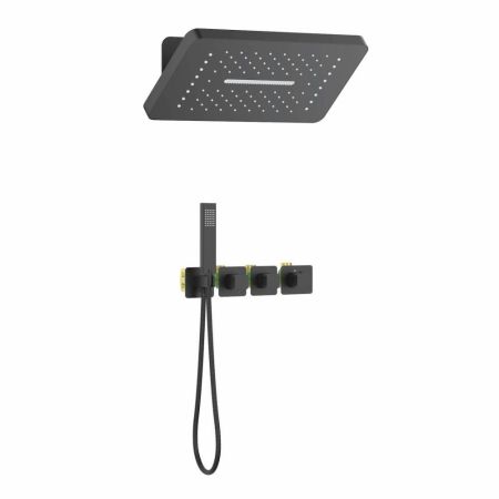 Душевая система встроенная с термостатом Timo Petruma SX-5249/03SM черный, артикул SX-5249/03SM