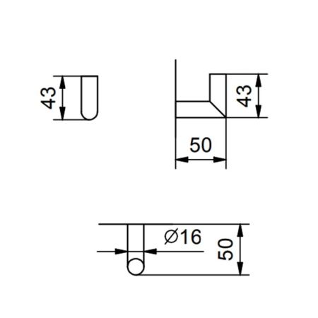Fantini Young Крючок, цвет Matt Copper PVD, артикул 96 P9 7644