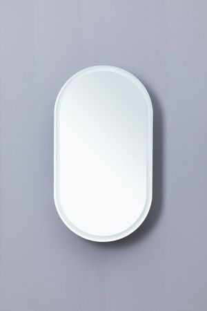 Зеркальный шкаф Aquanet Монте 50 белый, с LED подсветкой, артикул 00344787