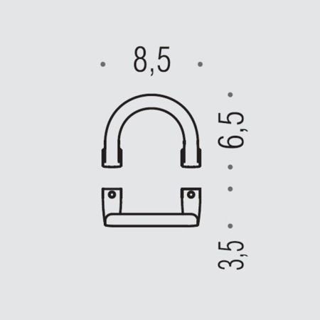Colombo Lulu Крючок, цвет: PVD нержавеющая сталь