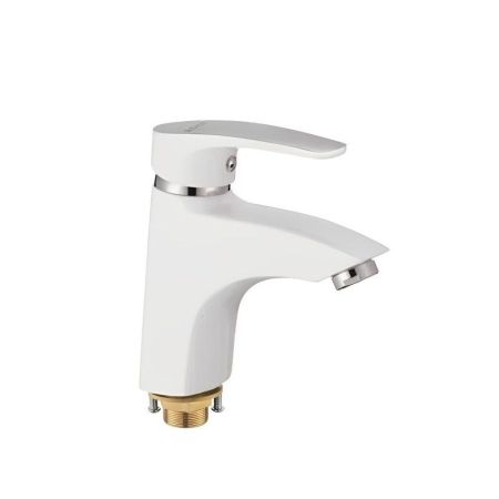 Смеситель для раковины Shevanik S5001F, белый/хром, артикул S5001F