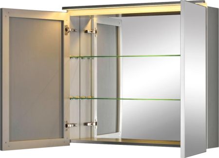 Зеркальный шкаф De Aqua Алюминиум 100 серебро, артикул 00261754