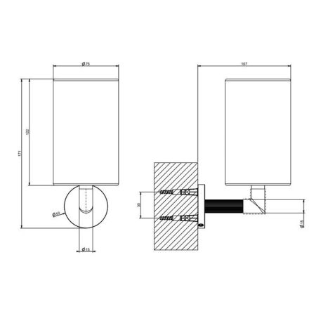 Gessi Ingranaggio Стакан настенный черный, отделка Black Metal Brushed PVD, артикул 63808#707