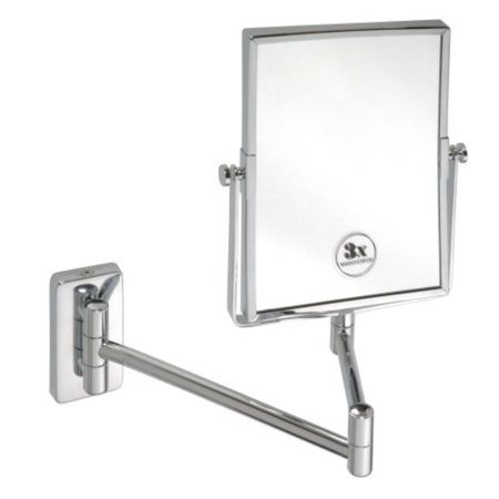 Косметическое прямоугольное подвесное зеркало SIMPLE LINE, 155x200 мм, хром, Sapho, артикул XP011