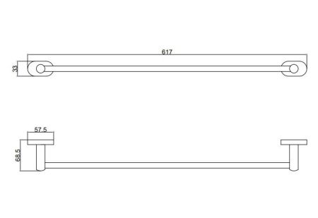 Полотенцедержатель BELZ B90001, хром, артикул B90001