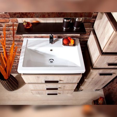 Комплект мебели для ванной Бриклаер ТЕХАС 60, кантри/венге, артикул ТЕХАС 60