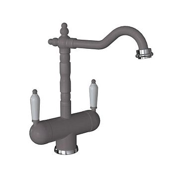 Смеситель для кухни с подключением фильтра Florentina АРИЯ 333.21H.2113.305, грей