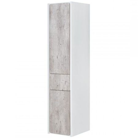 Шкаф пенал Roca Ronda 32 ZRU9303005 L подвесной Бетон Белый матовый, артикул ZRU9303005