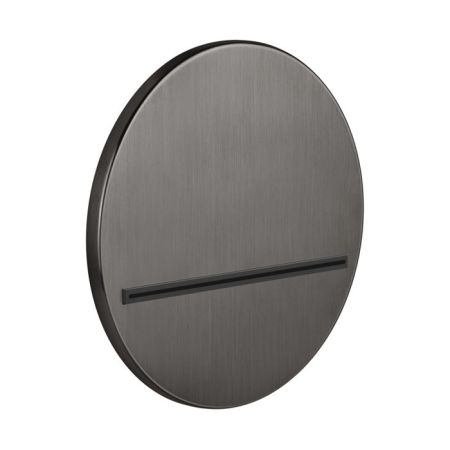 GESSI VENTI20 Излив настенный Ø207 мм., каскадный, цвет Black Metal Brushed PVD, артикул 65295#707