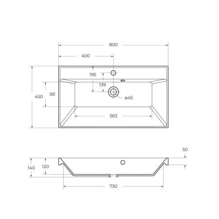 Мебель для ванной комнаты BELBAGNO AURORA-800, артикул AURORA-800-2C-SO-RNN