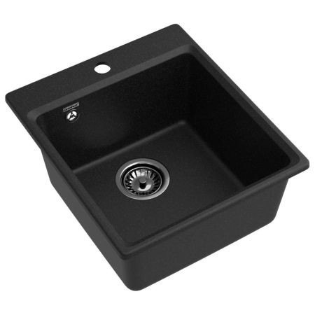 Кухонная мойка GranFest GF-LV-420, черный, артикул GF-LV-420 черный