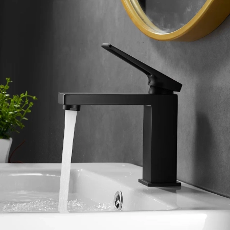 Смеситель для раковины Shevanik S6801H, черный, артикул S6801H