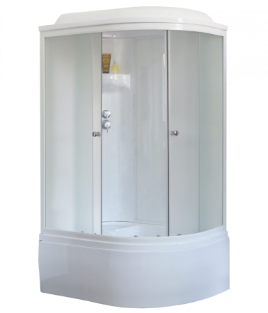 Душевая кабина Royal Bath RB 8120BK6-WC (белое/матовое) левая, артикул RB8120BK6-WC-L
