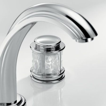 THG ANGE Смеситель для раковины на 3 отверстия, с донным клапаном, цвет хром, артикул A2G-A02-151