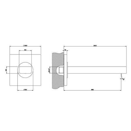 Gessi Emporio Via manzoni Излив для ванны, комбинируемый с удаленным управлением, цвет: Chrome