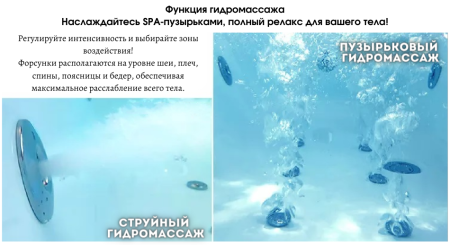 Ванна C-477-18 акриловая гидромассажная Cerutti SPA (1800x850x580), артикул C-477-18