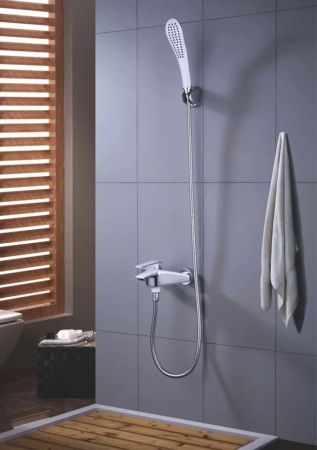 Смеситель для ванны Rose R1302F, белый/хром, артикул R1302F