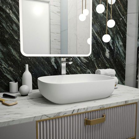 Раковина чаша Maretti FL13NS66-740, белая, артикул FL13NS66-740