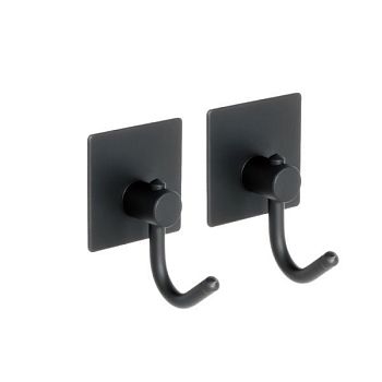 Крючок для ванной FIXSEN PRACTICA FX-560B, 2шт., черный